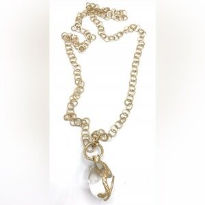 Stella & Dot Glass Orb Snake Necklace